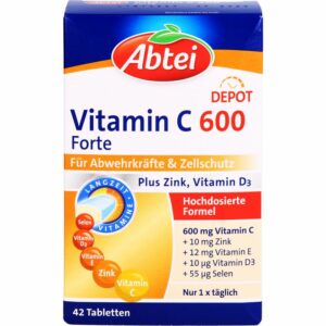ABTEI Vitamin C 600+Zink+E Depot Tabletten 42 St.