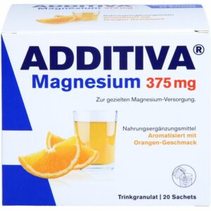 ADDITIVA Magnesium 375 mg Sachets Orange 20 St.