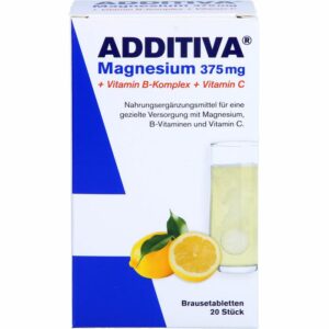 ADDITIVA Magnesium 375 mg+Vitamin B-Komplex+Vit.C 120 g