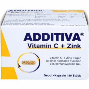 ADDITIVA Vitamin C+Zink Depotkaps.Aktionspackung 80 St.