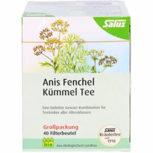 ANIS FENCHEL Kümmel Tee AFeKü Bio Salus Filterbtl. 40 St.