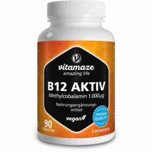 B12 AKTIV 1.000 μg vegan Tabletten 90 St.