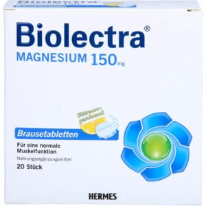 BIOLECTRA Magnesium 150 mg Zitrone Brausetabletten 20 St.