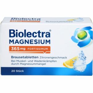 BIOLECTRA Magnesium 365 mg fortissimum Zitrone 20 St.