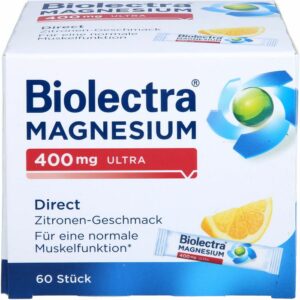 BIOLECTRA Magnesium 400 mg ultra Direct Zitrone 60 St.