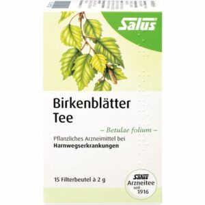 BIRKENBLÄTTER Arzneitee Betulae folium Bio Salus 15 St.