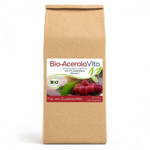 Bio-Acerola Vita (natürliches Vitamin C) 500 Kapseln Vorratsbeutel