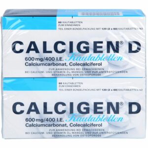 CALCIGEN D 600 mg/400 I.E. Kautabletten 120 St.