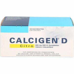 CALCIGEN D Citro 600 mg/400 I.E. Kautabletten 100 St.