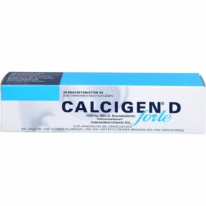 CALCIGEN D forte 1000 mg/880 I.E. Brausetabletten 20 St.