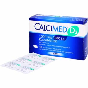 CALCIMED D3 1000 mg/880 I.E. Kautabletten 48 St.