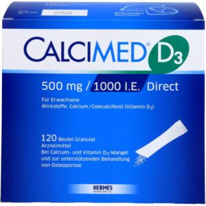 CALCIMED D3 500 mg/1000 I.E. Direct Granulat 120 St.