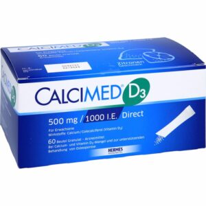 CALCIMED D3 500 mg/1000 I.E. Direct Granulat 60 St.
