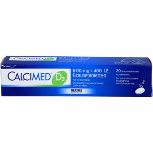 CALCIMED D3 600 mg/400 I.E. Brausetabletten 20 St.