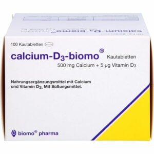 CALCIUM-D3-biomo Kautabletten 500+D 100 St.