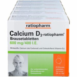 CALCIUM D3-ratiopharm Brausetabletten 100 St.