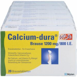 CALCIUM DURA Vit D3 Brause 1200 mg/800 I.E. 120 St.