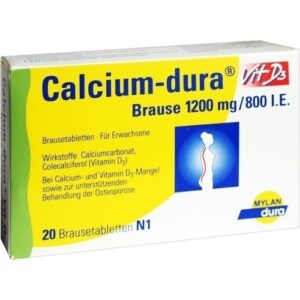 CALCIUM DURA Vit D3 Brause 1200 mg/800 I.E. 20 St.