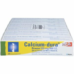 CALCIUM DURA Vit D3 Brause 600 mg/400 I.E. 120 St.