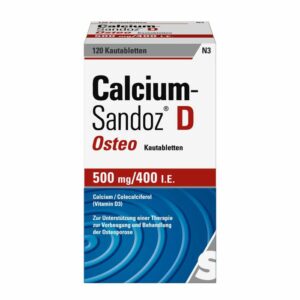CALCIUM SANDOZ D Osteo 500 mg/400 I.E. Kautabl. 120 St.