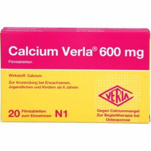 CALCIUM VERLA 600 mg Filmtabletten 20 St.