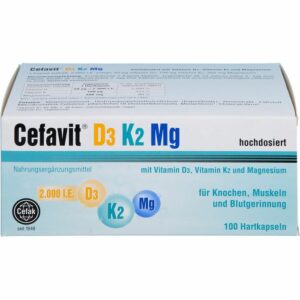 CEFAVIT D3 K2 Mg 2.000 I.E. Hartkapseln 100 St.