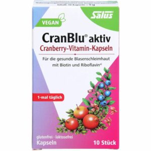 CRANBLU aktiv Cranberry-Vitamin-Kapseln Salus 10 St.