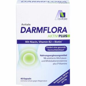 DARMFLORA Aktiv Plus 100 Mrd.Bakterien+7 Vitamine 40 St.