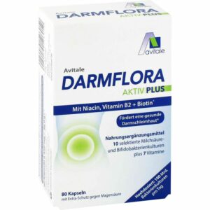 DARMFLORA Aktiv Plus 100 Mrd.Bakterien+7 Vitamine 80 St.