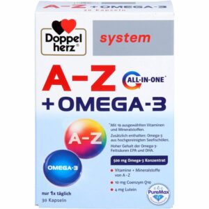 DOPPELHERZ A-Z+Omega-3 all-in-one system Kapseln 30 St.