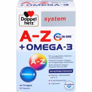 DOPPELHERZ A-Z+Omega-3 all-in-one system Kapseln 60 St.