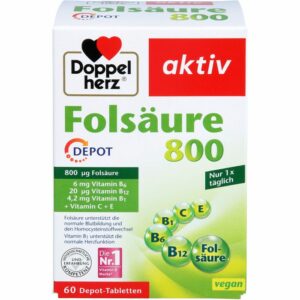 DOPPELHERZ Folsäure 800 Depot Tabletten 60 St.