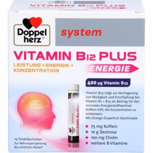DOPPELHERZ Vitamin B12 Plus system Trinkampullen 250 ml