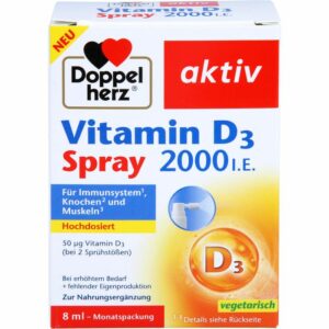 DOPPELHERZ Vitamin D3 2000 I.E. Spray 8 ml
