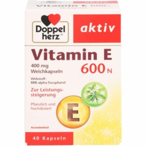 DOPPELHERZ Vitamin E 600 N Weichkapseln 40 St.