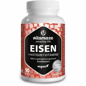 EISEN 20 mg+Histidin+Vitamine C/B9/B12 Kapseln 90 St.