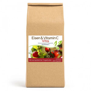 Eisen & Vitamin C Vita | 500 Kapseln Vorratsbeutel