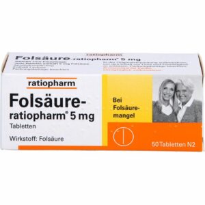 FOLSÄURE-RATIOPHARM 5 mg Tabletten 50 St.