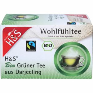 H&S Bio Grüner Tee aus Darjeeling Filterbeutel 40 g