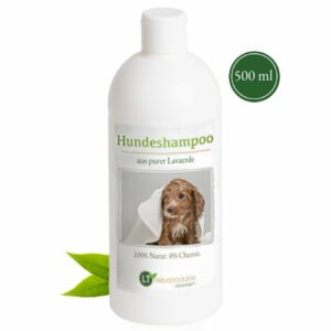 Hundeshampoo MAXI | Bio | sanfte Fellpflege ohne Chemie & Seife | gegen Juckreiz | hypoallergen | mit original marokkanischer Lavaerde | 500 ml | extra für große Hunde