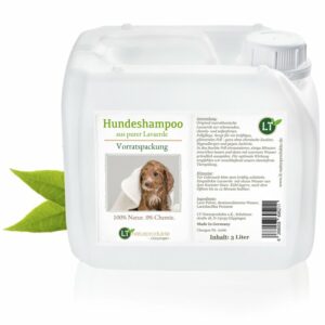 Hundeshampoo Vorratspackung | Bio | 3 Liter für Züchter, Hundefriseure, Professionals | gegen Juckreiz | hypoallergen | mit original marokkanischer Lavaerde