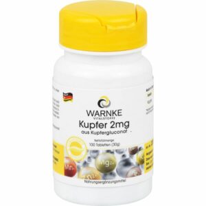 KUPFER 2 mg aus Kupfergluconat Tabletten 100 St.