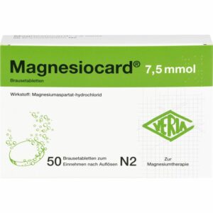 MAGNESIOCARD 7,5 mmol Brausetabletten 50 St.