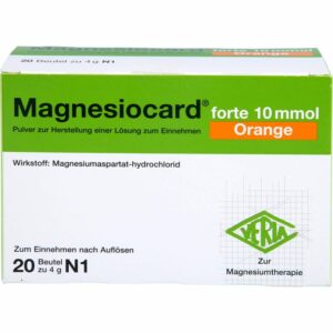 MAGNESIOCARD forte 10 mmol Orange Plv.z.H.e.L.z.E. 20 St.