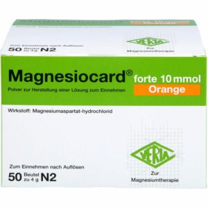 MAGNESIOCARD forte 10 mmol Orange Plv.z.H.e.L.z.E. 50 St.