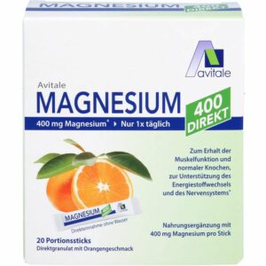 MAGNESIUM 400 direkt Orange Portionssticks 42 g