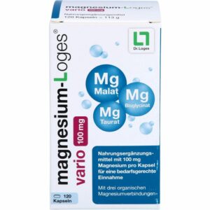 MAGNESIUM-LOGES vario 100 mg Kapseln 120 St.