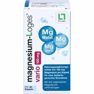 MAGNESIUM-LOGES vario 100 mg Kapseln 60 St.