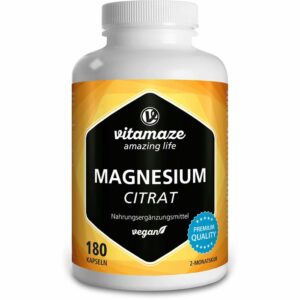 MAGNESIUMCITRAT 360 mg vegan Kapseln 180 St.