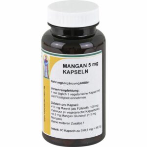 MANGAN 5 mg Gluconat Kapseln 90 St.